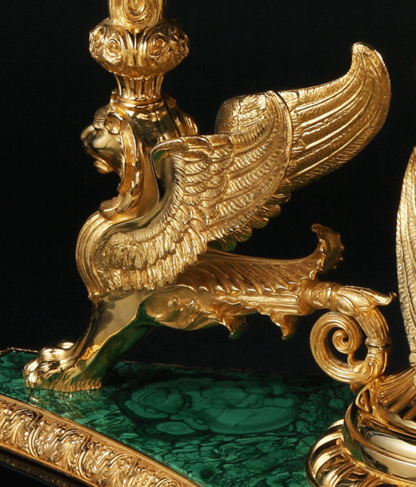 Royal Luxury Malachite Round Dining Table - Image 3