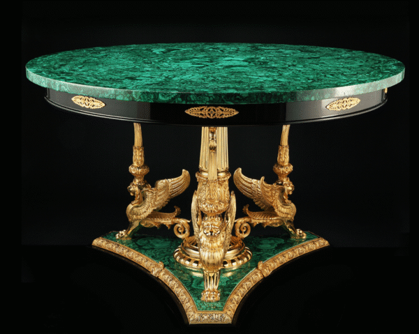 Royal Luxury Malachite Round Dining Table
