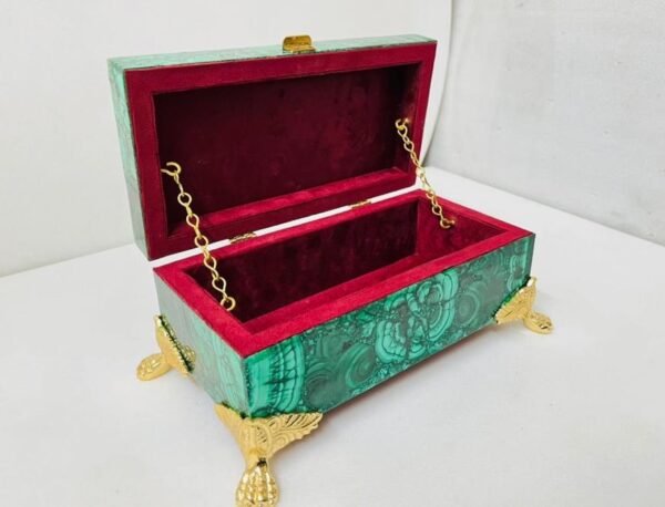 Luxury Malachite Jewellery Box - Image 4