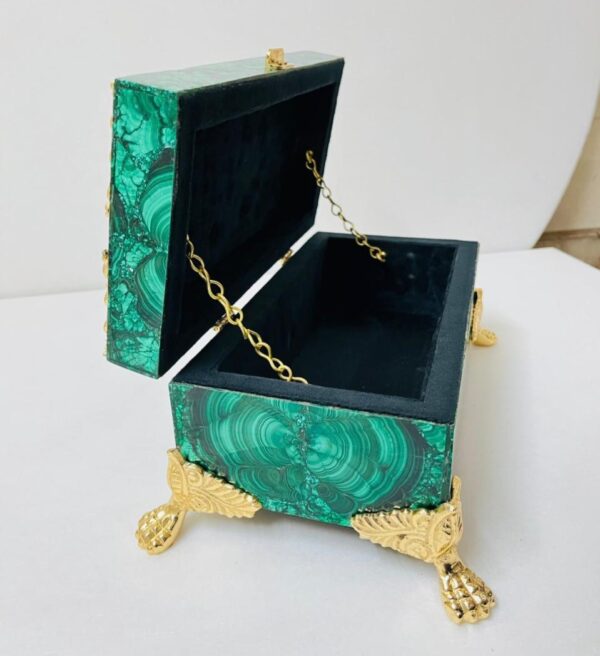 Luxury Malachite Jewellery Box - Image 3