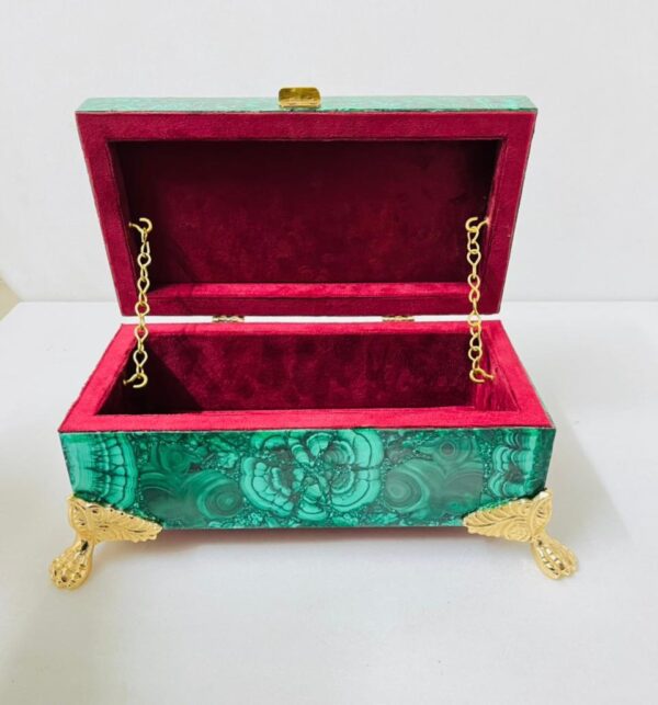 Luxury Malachite Jewellery Box - Image 6